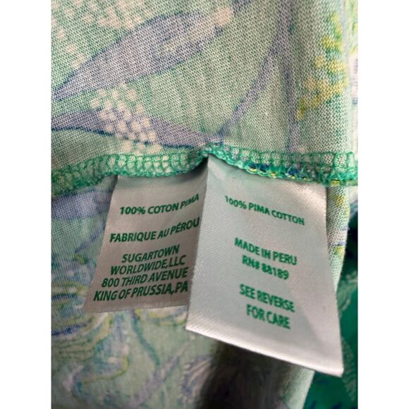 Lilly Pulitzer Etta short sleeve Dress Botanical Green In A Flutter Sz XXL - Picture 2 of 11
